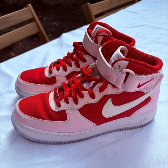 Nike Air Force 1 Custom Color Red/Pink/Blue Women 10 Men 8.5 - Picture 1 of 5